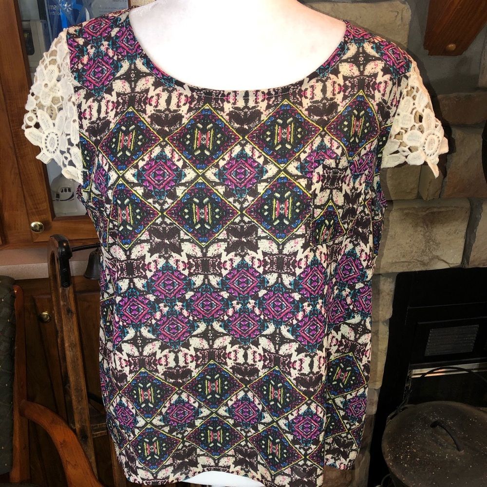 Xhilaration size Large cap sleeves lightweight EUC